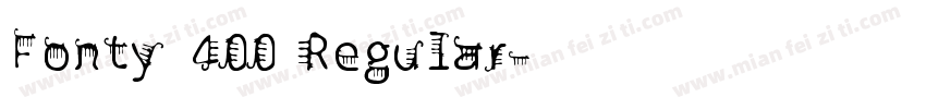 Fonty 400 Regular字体转换